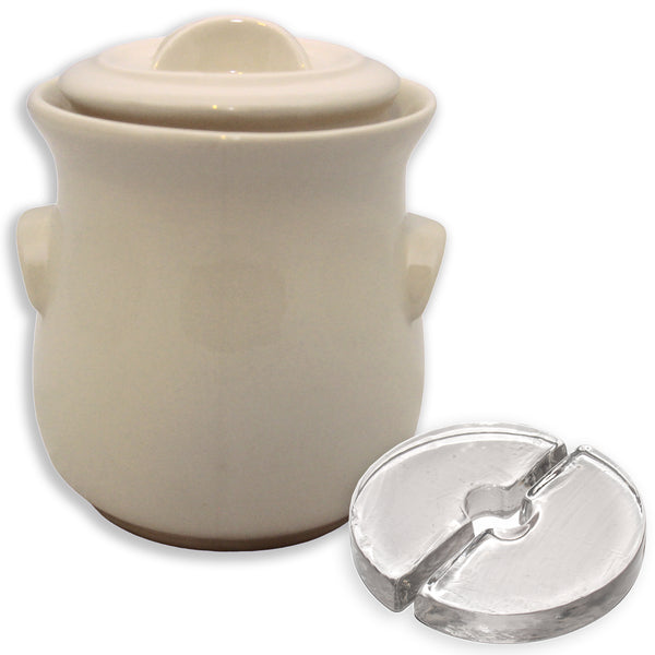 Stone Creek Trading Fermenting Crock - 2L Ivory