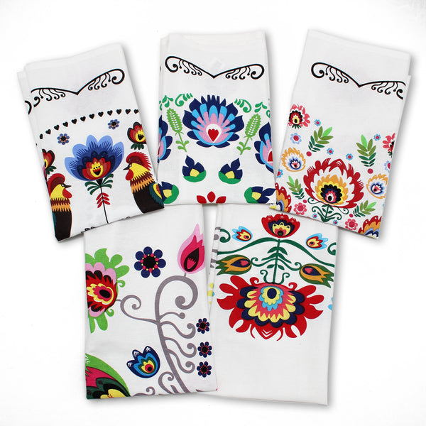 Polish Folk Art Dish Towels