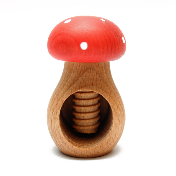 Wood Mushroom Nut Cracker