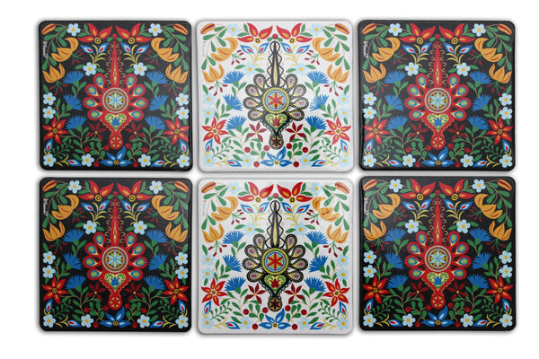 Parzenica Folk Art Coasters