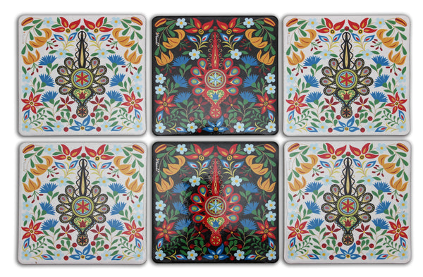 Parzenica Folk Art Coasters