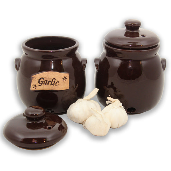 Stone Creek Trading Garlic Keeper Crock