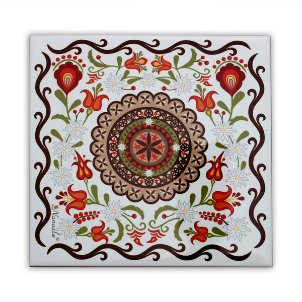 Rozeta Folk Art Trivet